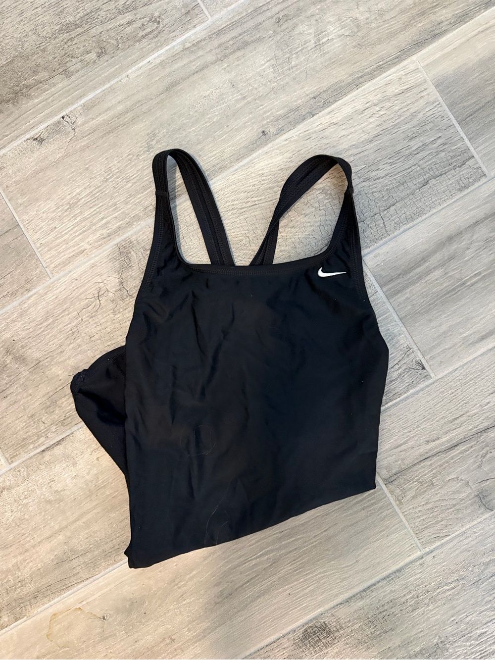 Nike Black Athletic One-Piece Swim Suit